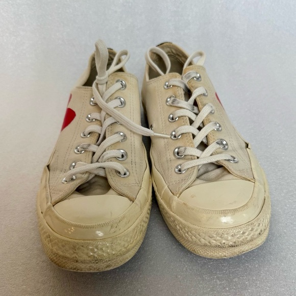 Converse x PLAY Comme des Garçons Chuck 70 in White and Size 8 - Picture 3 of 10